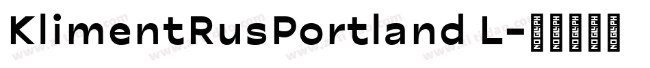 KlimentRusPortland L字体转换